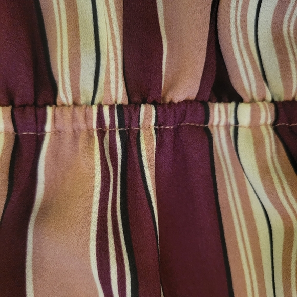 Casual Wraparound Striped Sleeveless Dress Size: M - Picture 10 of 14